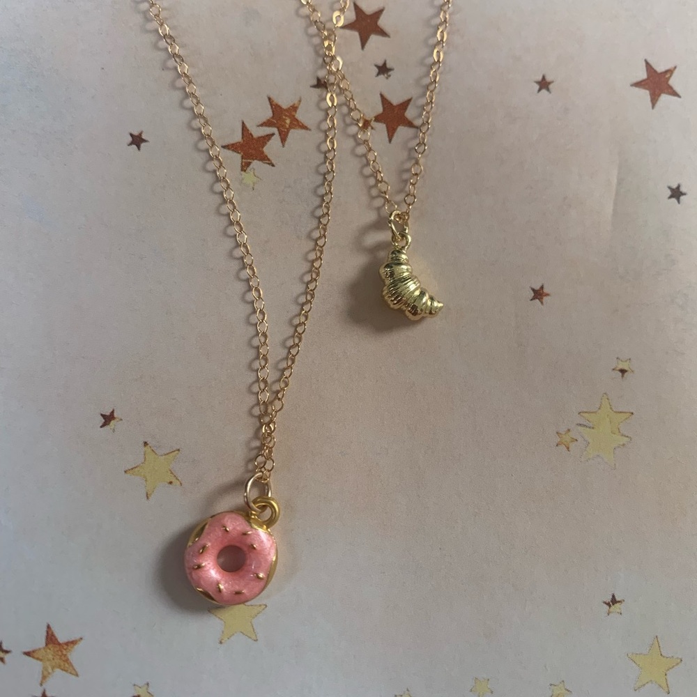 Le Petit Croissant Gold Fill Necklace - Picture 4 of 4